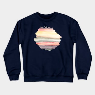 Gradient Watercolor Coral mauve Crewneck Sweatshirt